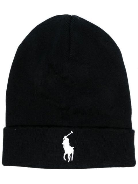 Polo Pony knit beanie hat by POLO RALPH LAUREN