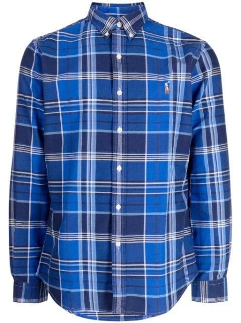 Polo Pony-motif checked cotton shirt by POLO RALPH LAUREN