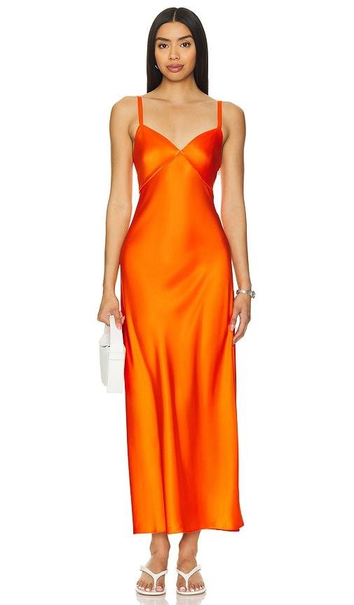 Polo Ralph Lauren Addison Slip Dress in Orange by POLO RALPH LAUREN