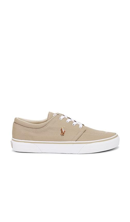 Polo Ralph Lauren Canvas Faxon Low Top Sneaker in Brown by POLO RALPH LAUREN