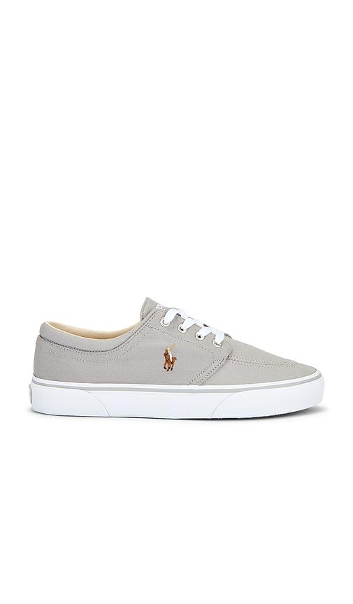 Polo Ralph Lauren Canvas Faxon Low Top Sneaker in Grey by POLO RALPH LAUREN