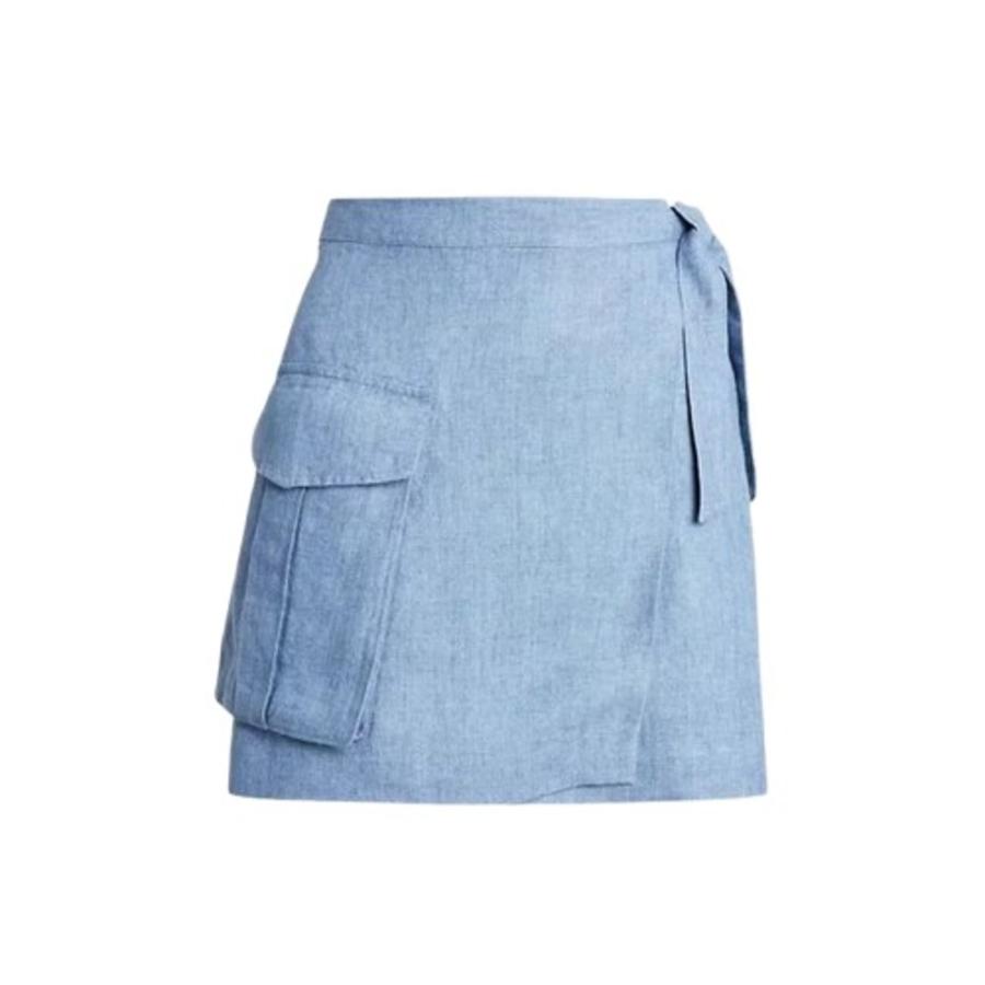 Polo Ralph Lauren Cargo Linen Wrap Skirt by POLO RALPH LAUREN