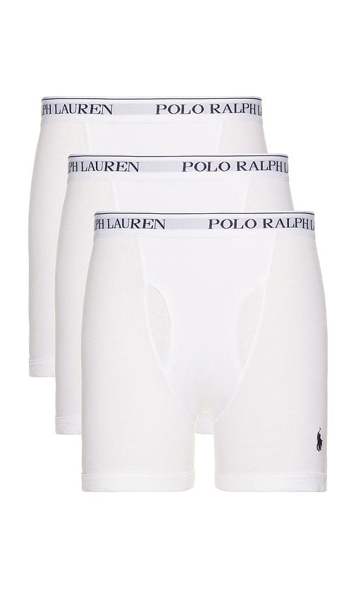 Polo Ralph Lauren Classic Fit Cotton 3 Pack Boxer Brief in Blue by POLO RALPH LAUREN
