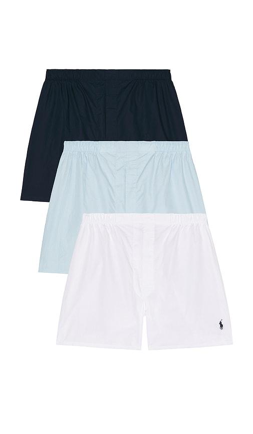 Polo Ralph Lauren Classic Fit Cotton Boxer 3 Pack in Multi by POLO RALPH LAUREN