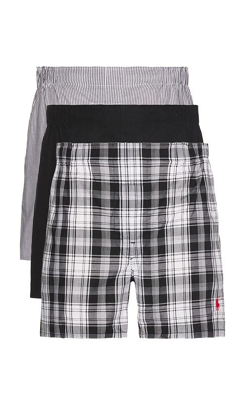 Polo Ralph Lauren Classic Fit Cotton Boxer 3 Pack in Multi by POLO RALPH LAUREN