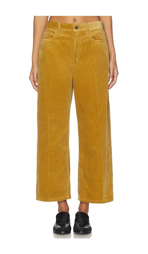 Polo Ralph Lauren Corduroy Wide-leg Cropped Pant in Tan by POLO RALPH LAUREN
