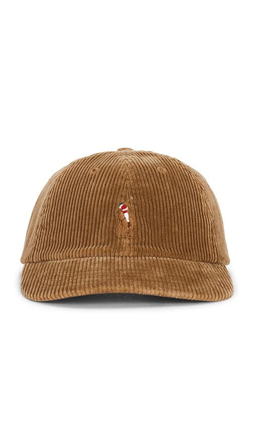Polo Ralph Lauren Corduroy Woven Cap in Tan by POLO RALPH LAUREN