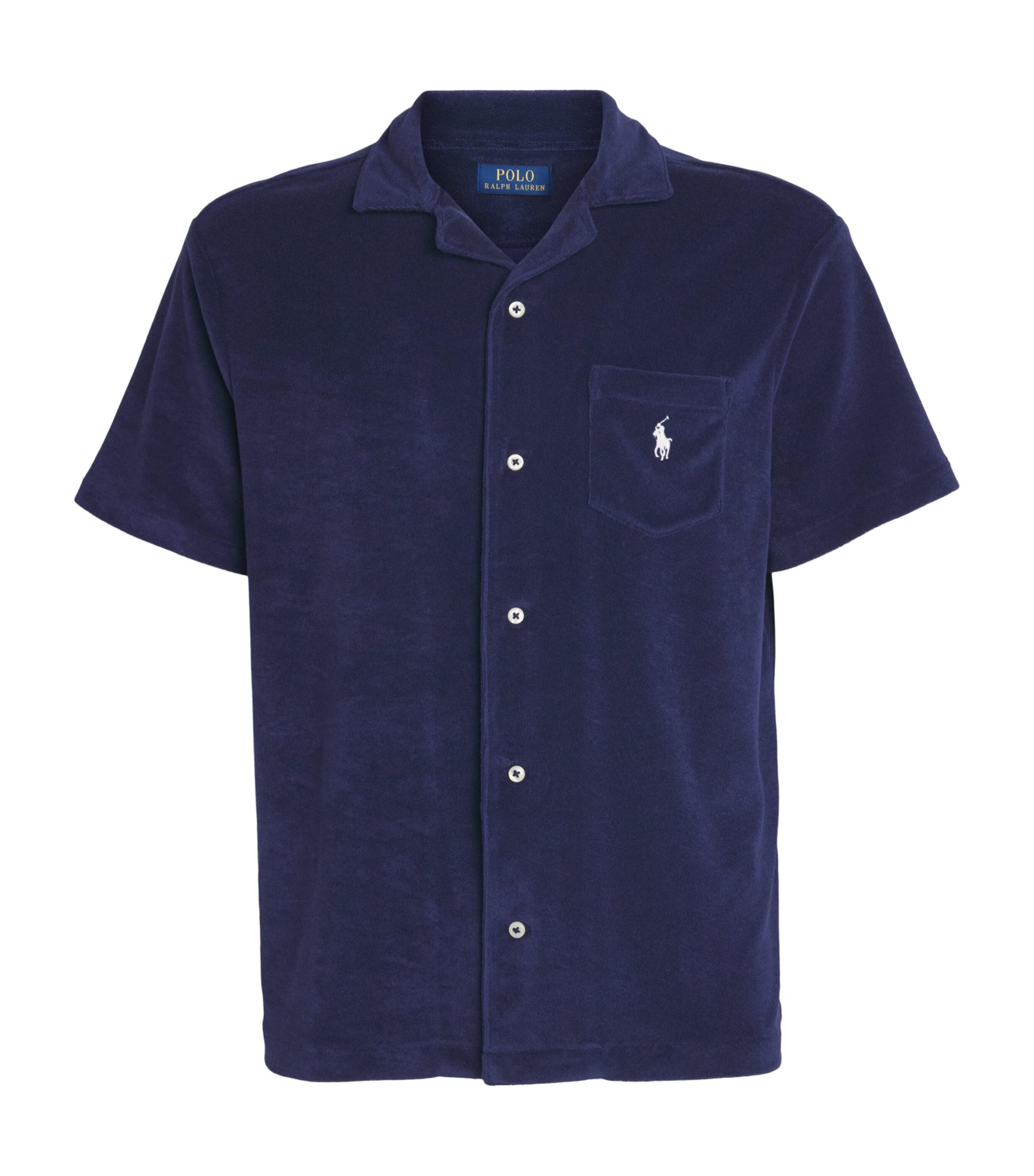 Polo Ralph Lauren Cotton-Blend Terry Short-Sleeve Slim Shirt by POLO RALPH LAUREN
