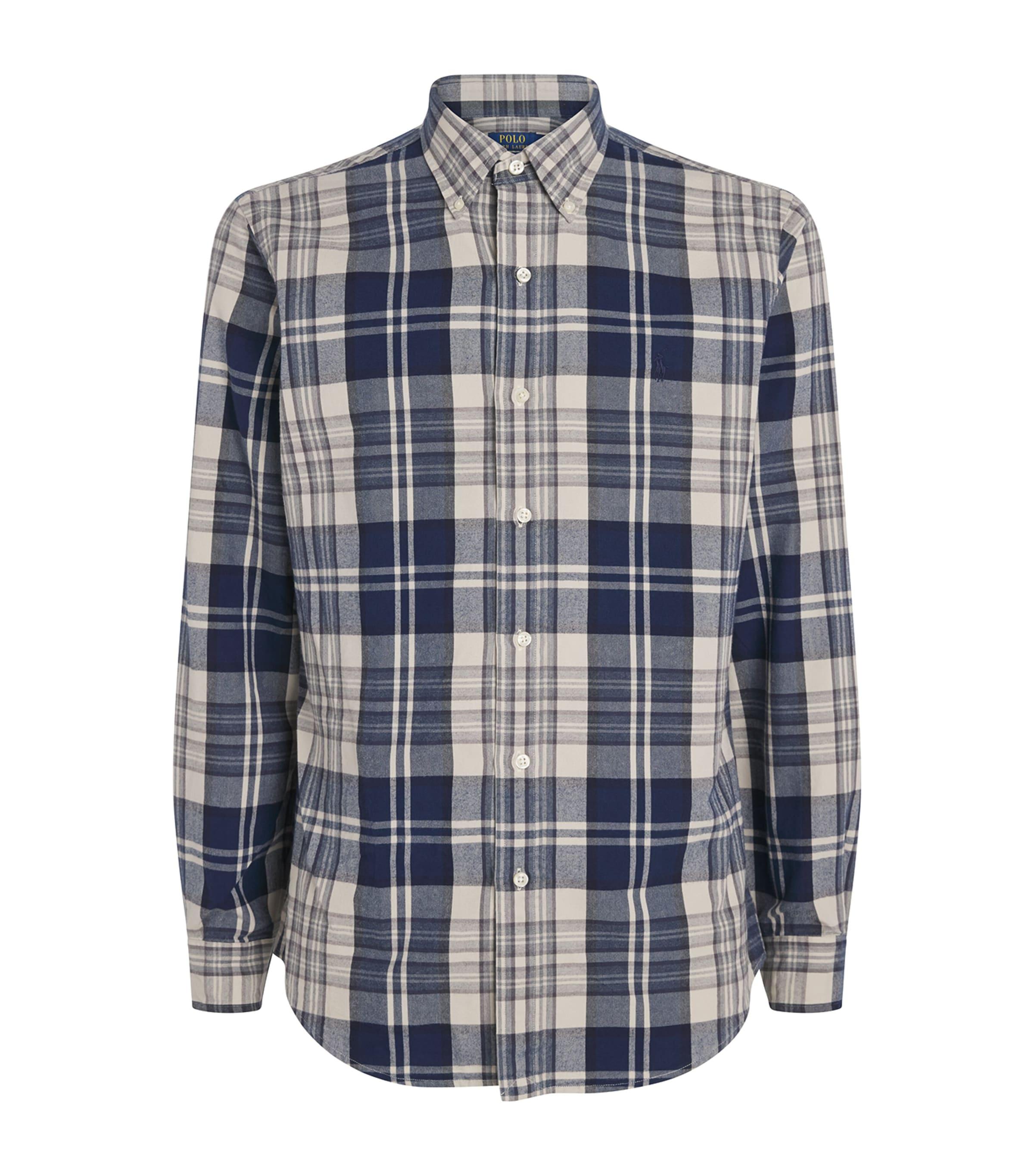 Polo Ralph Lauren Cotton Brushed Check Oxford Shirt by POLO RALPH LAUREN
