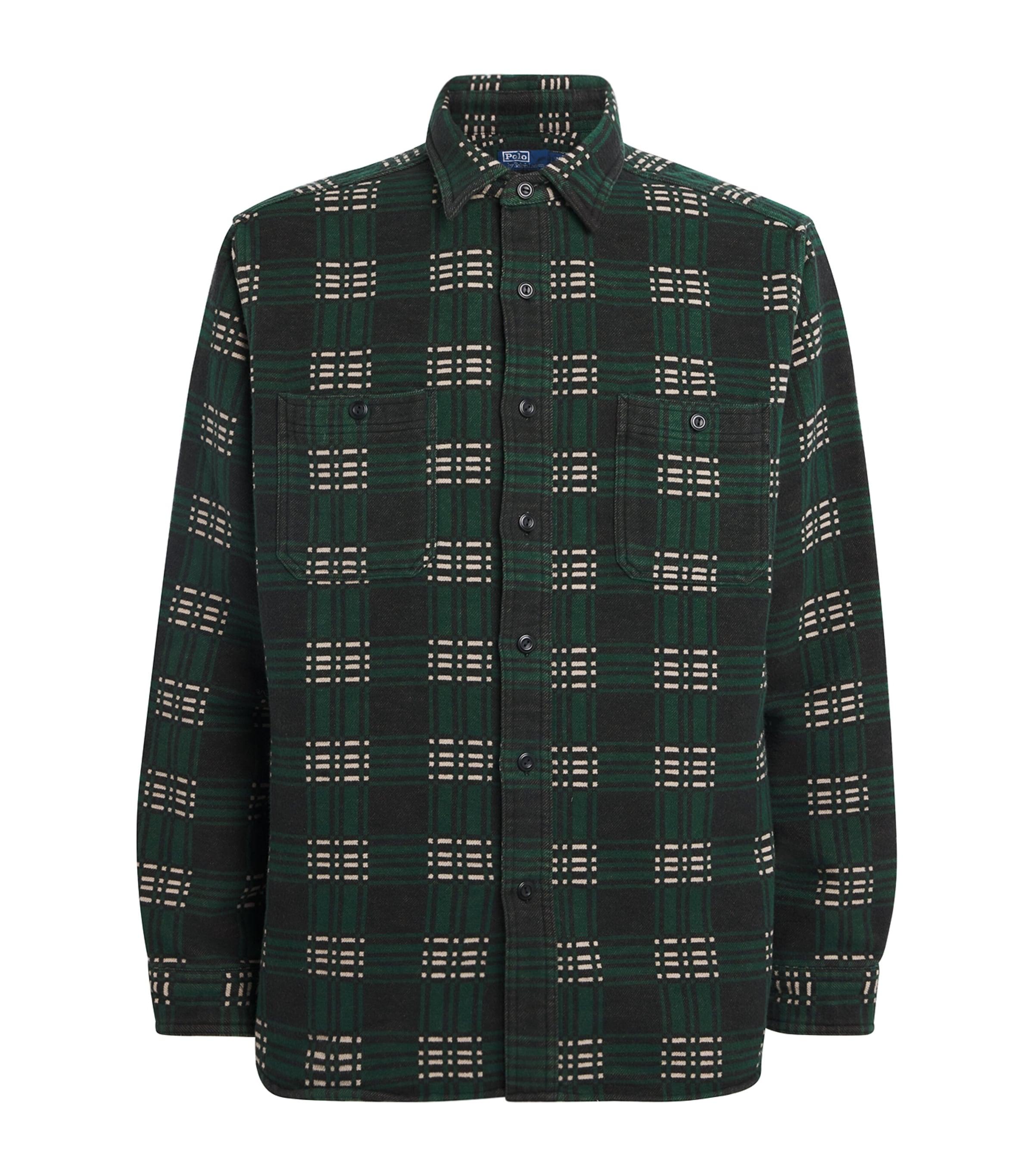 Polo Ralph Lauren Cotton Check Flannel Overshirt by POLO RALPH LAUREN