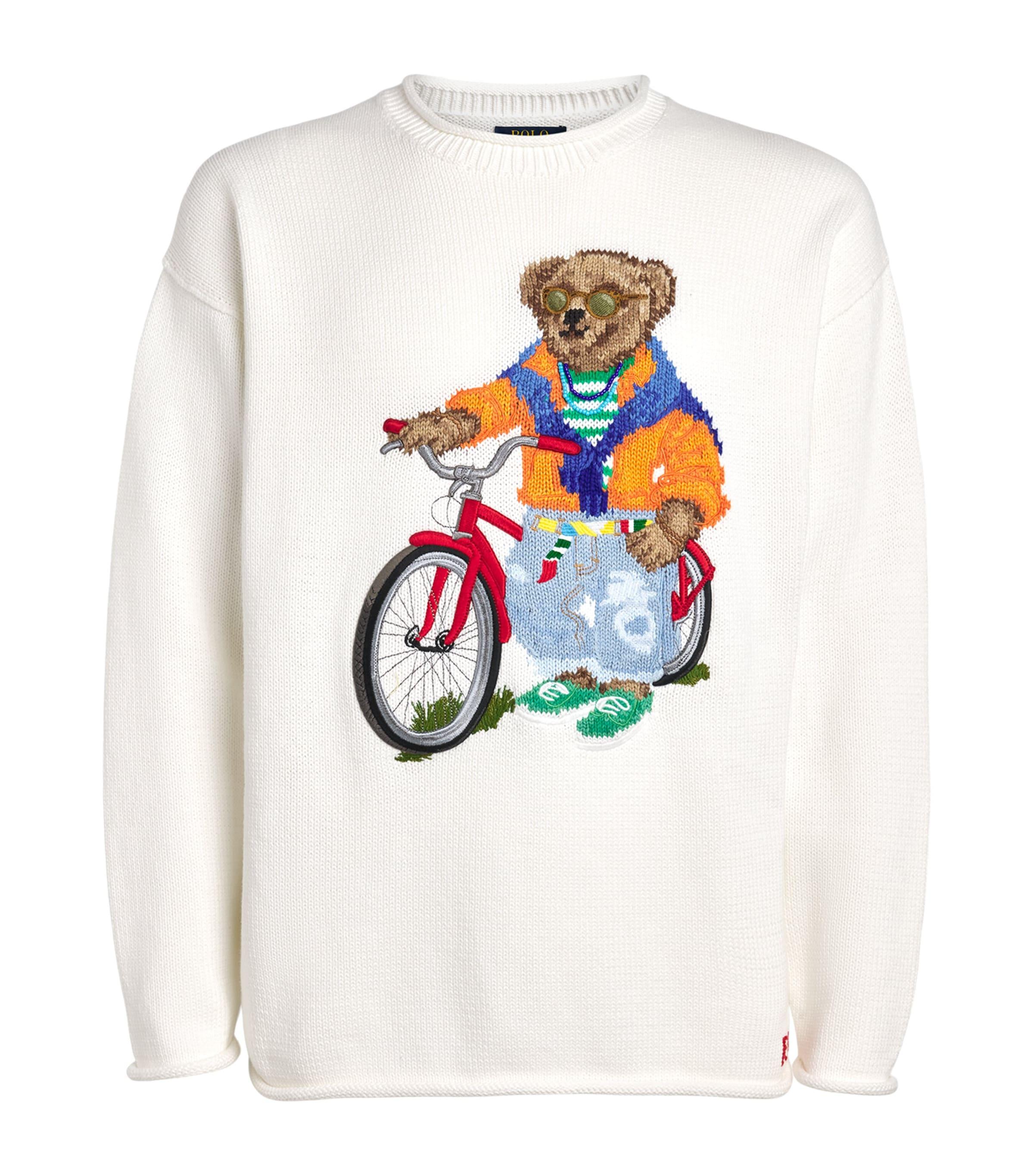 Polo Ralph Lauren Cotton Embroidered Polo Bear Sweater by POLO RALPH LAUREN