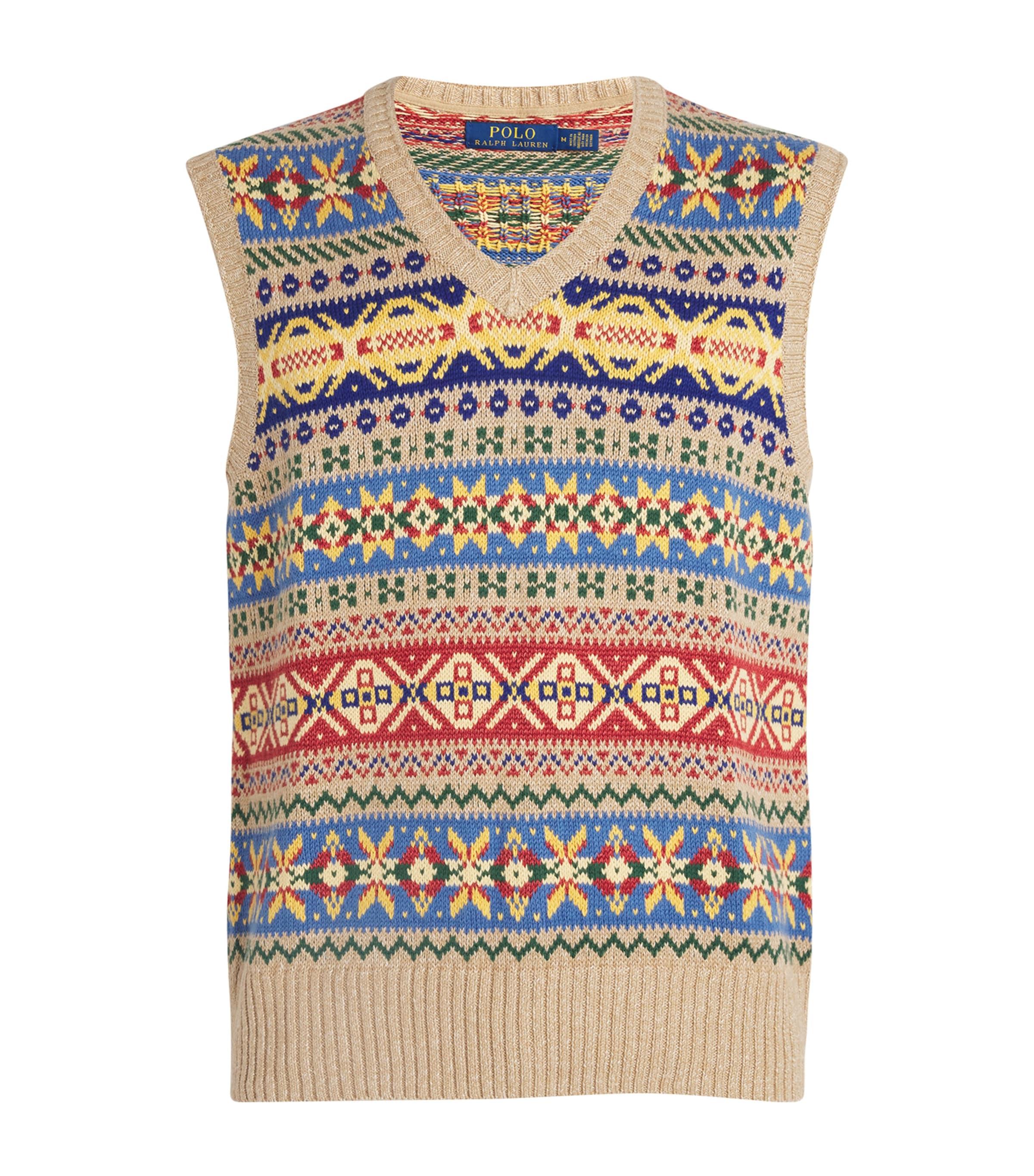 Polo Ralph Lauren Cotton-Linen Fair Isle Sweater Vest by POLO RALPH LAUREN