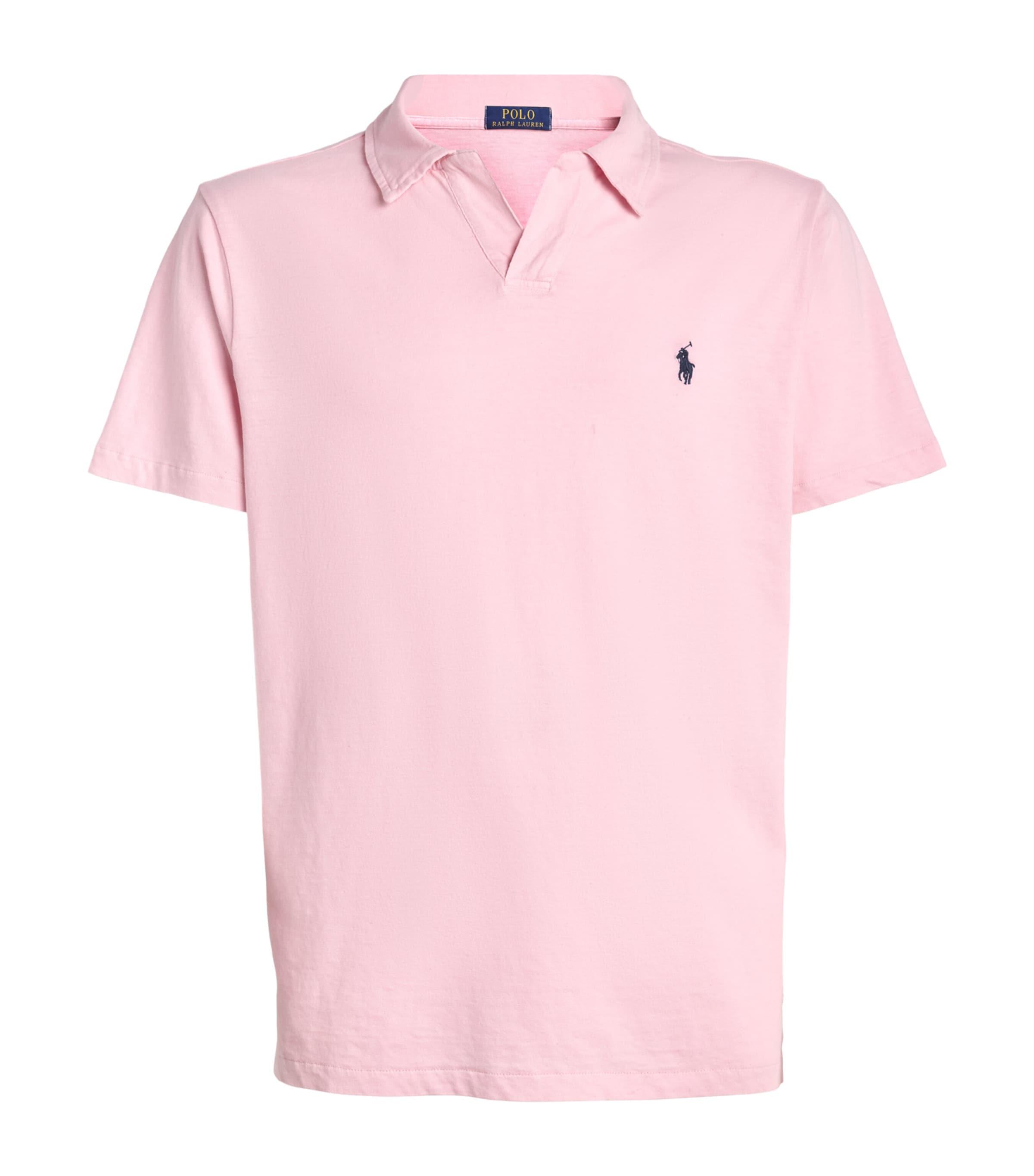 Polo Ralph Lauren Cotton-Linen Open-Collar Polo Shirt by POLO RALPH LAUREN