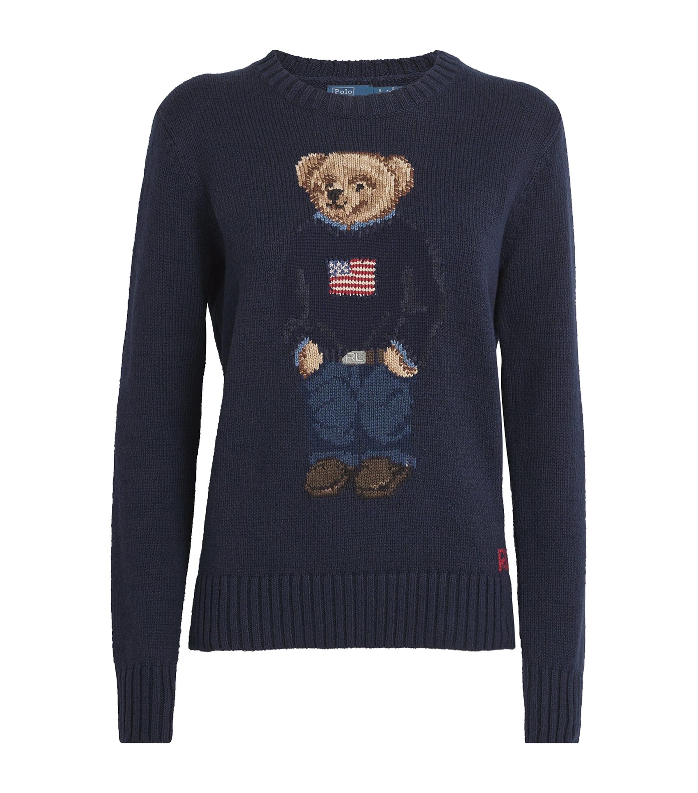 Polo Ralph Lauren Cotton-Linen Polo Bear Sweater by POLO RALPH LAUREN