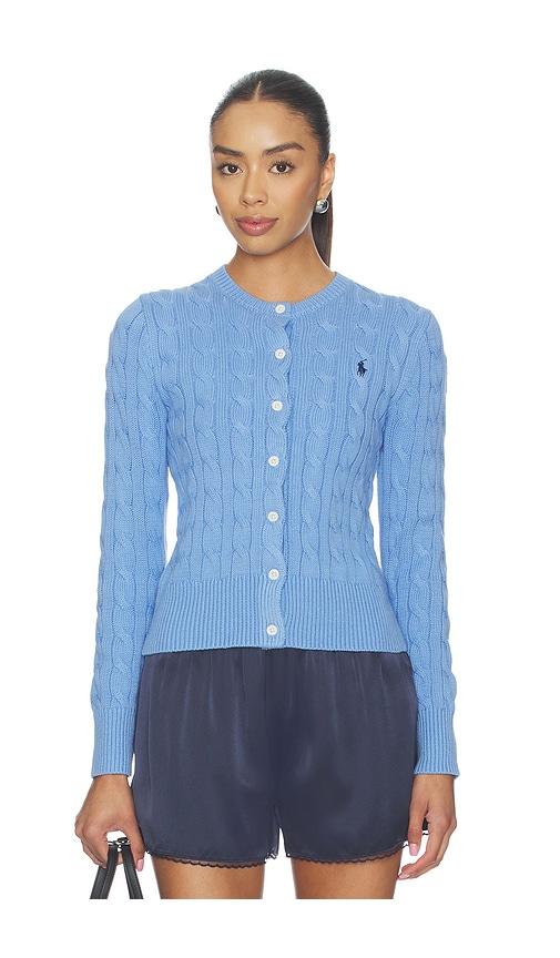 Polo Ralph Lauren Cotton Long Sleeve Cardigan in Blue by POLO RALPH LAUREN