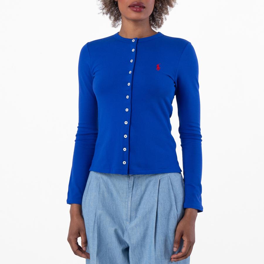 Polo Ralph Lauren Cotton Mesh Pony Cardigan by POLO RALPH LAUREN