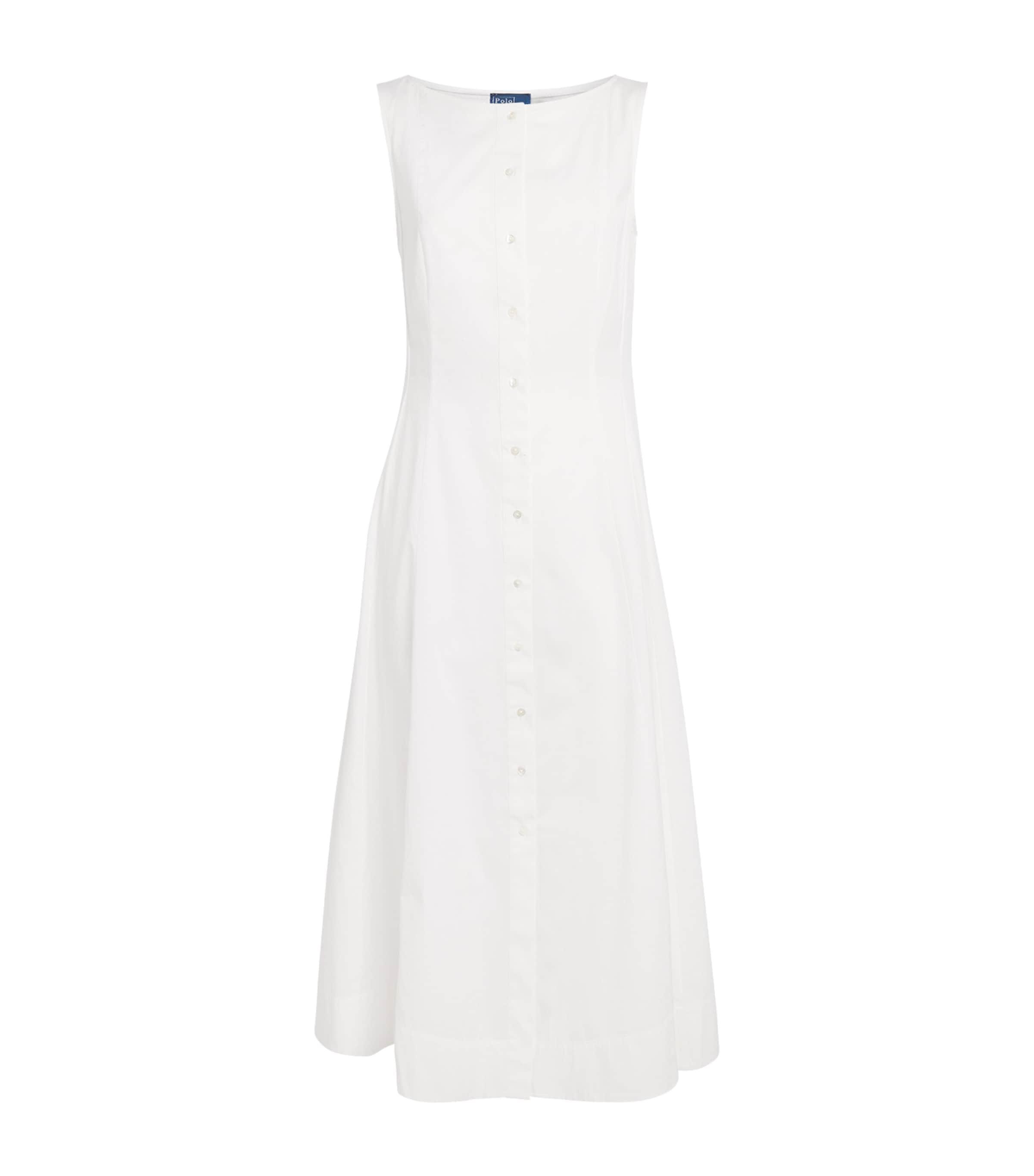 Polo Ralph Lauren Cotton Panelled Midi Dress by POLO RALPH LAUREN