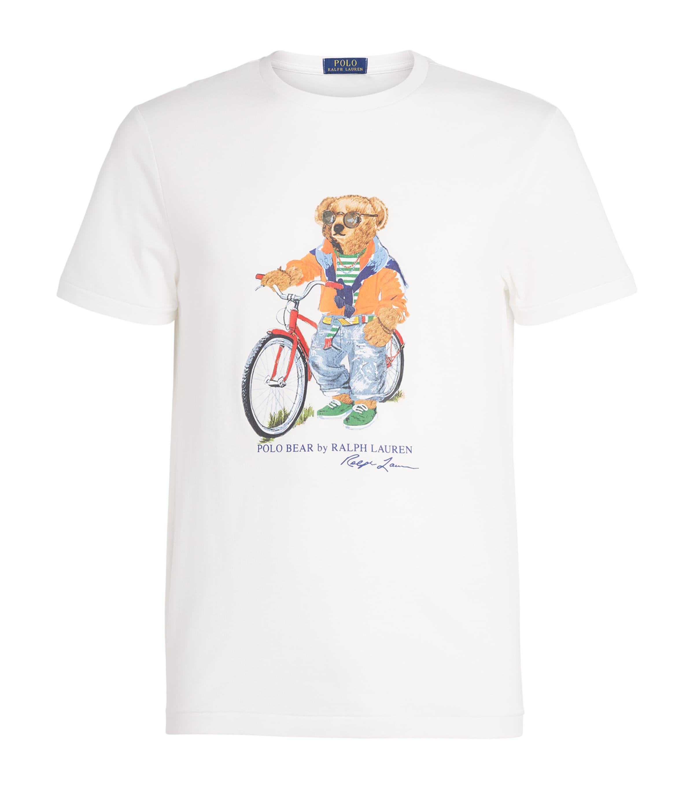 Polo Ralph Lauren Cotton Polo Bear Bicycle Slim T-Shirt by POLO RALPH LAUREN