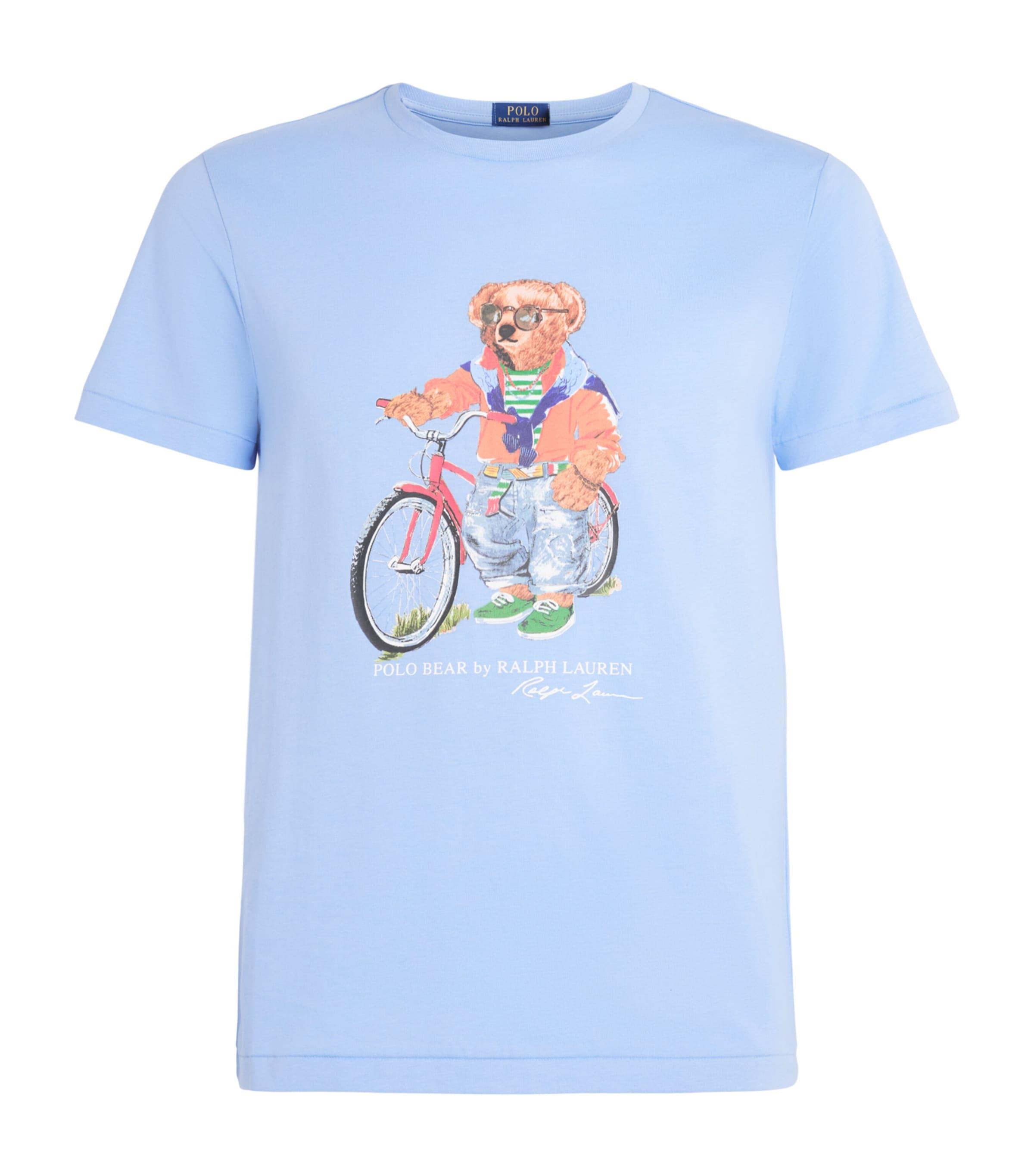 Polo Ralph Lauren Cotton Polo Bear Bicycle Slim T-Shirt by POLO RALPH LAUREN