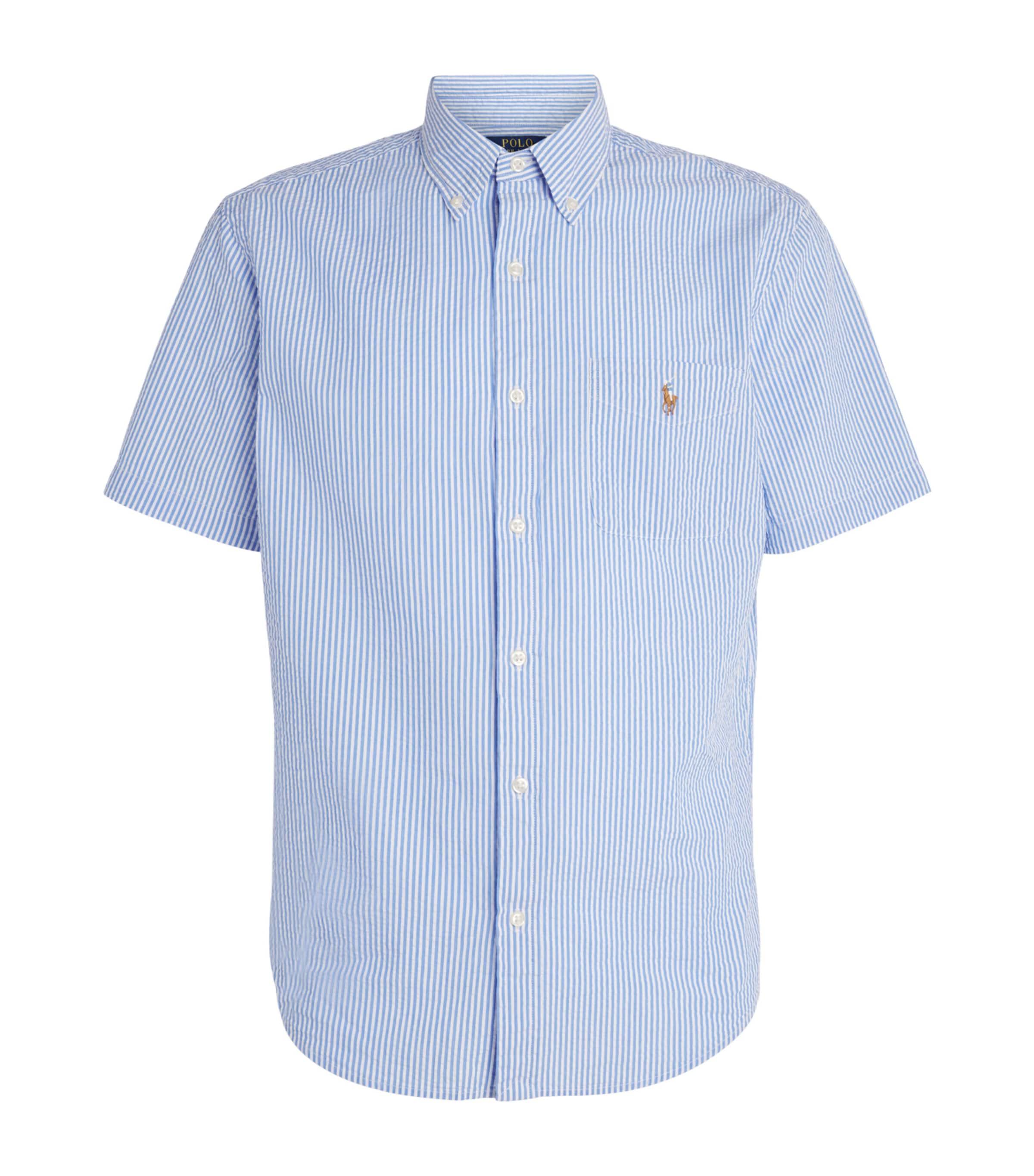Polo Ralph Lauren Cotton Seersucker Stripe Short-Sleeve Shirt by POLO RALPH LAUREN