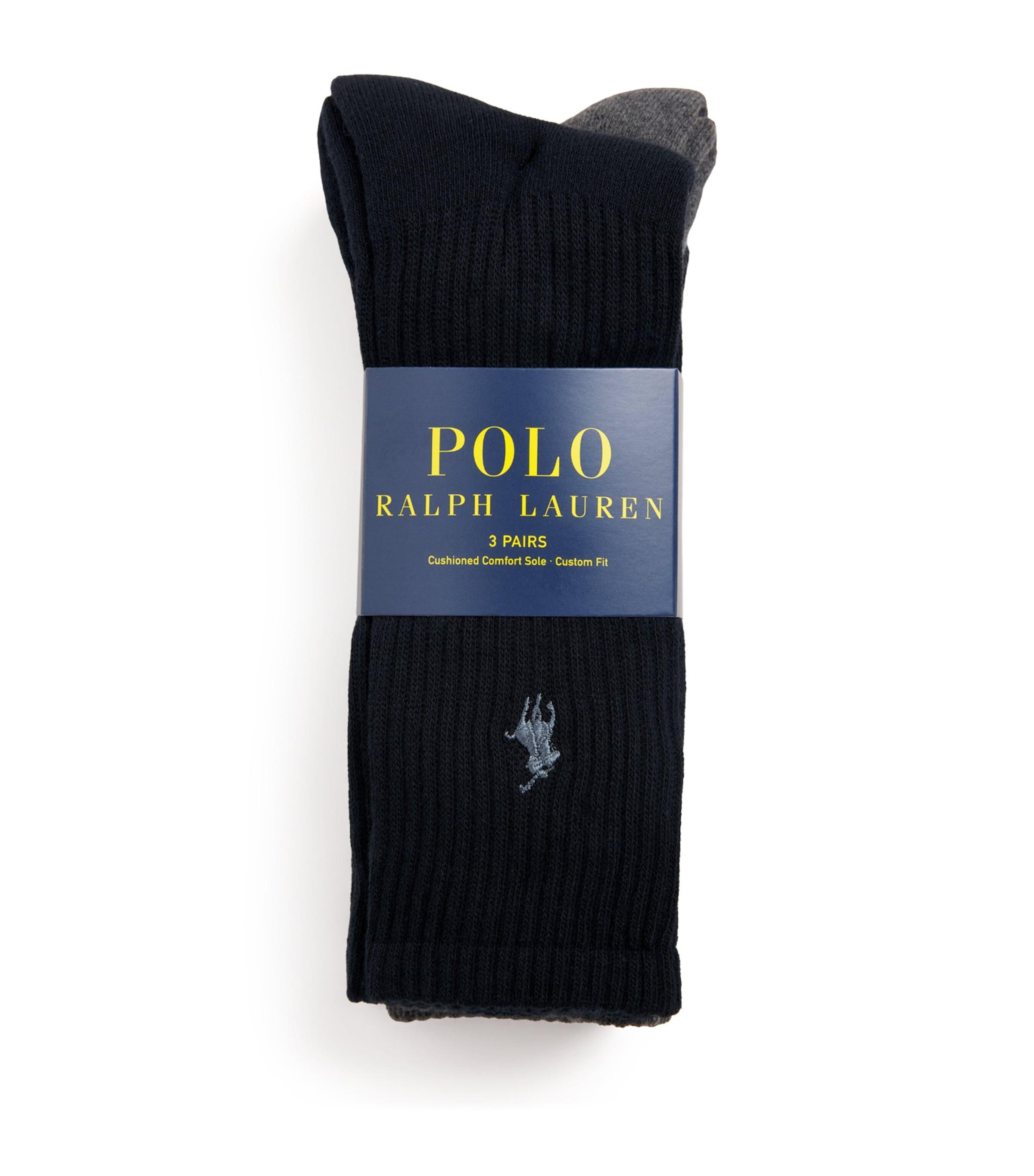 Polo Ralph Lauren Cotton Sport Socks (Pack of 3) by POLO RALPH LAUREN