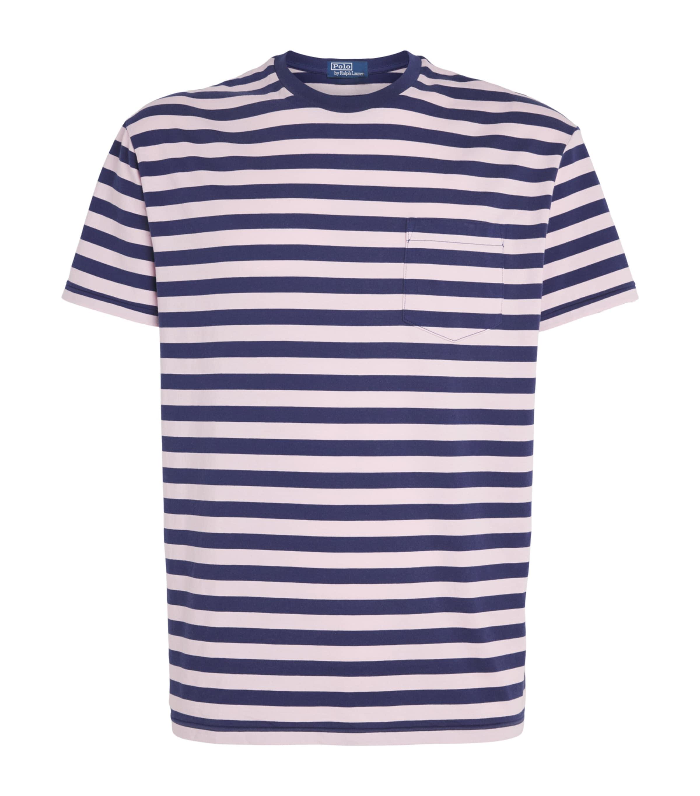 Polo Ralph Lauren Cotton Stripe Classic Fit T-Shirt by POLO RALPH LAUREN