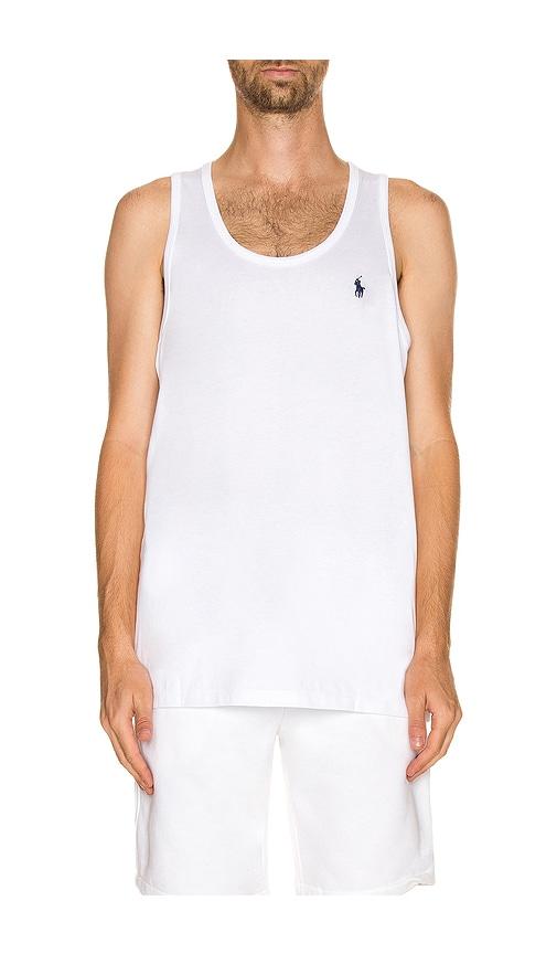 Polo Ralph Lauren Cotton Tank in White by POLO RALPH LAUREN