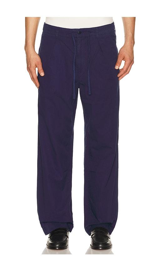 Polo Ralph Lauren Featherweight Twill Prepster Easy Pleated Pant in Navy by POLO RALPH LAUREN