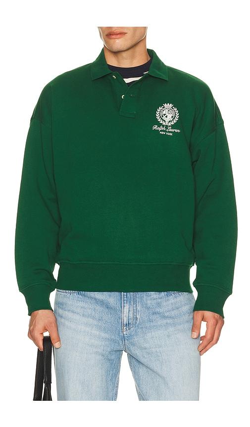 Polo Ralph Lauren Fleece New York Graphic Polo in Green by POLO RALPH LAUREN