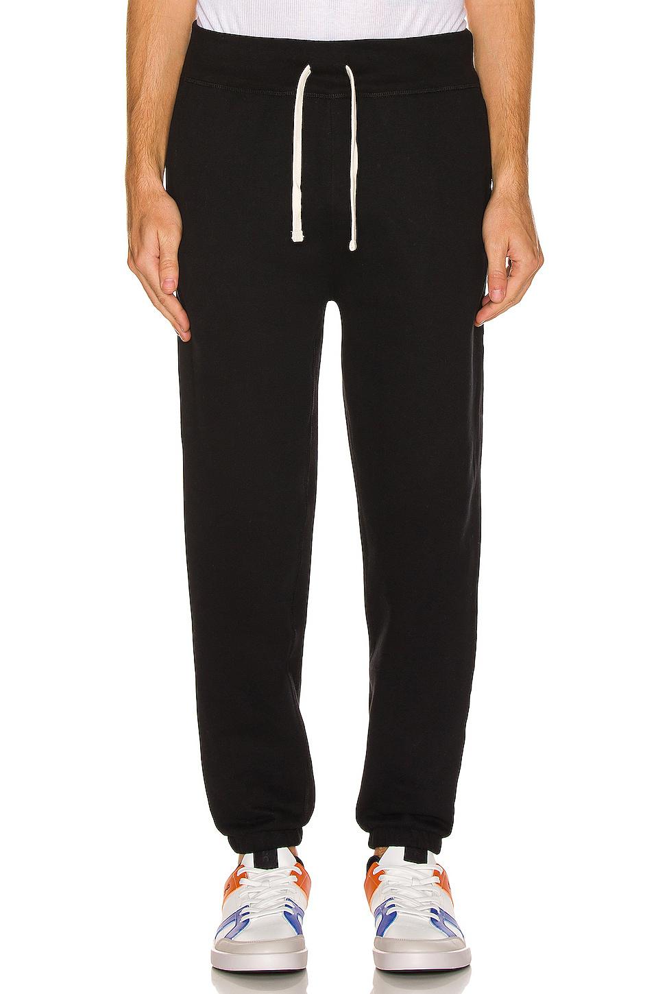 Polo Ralph Lauren Fleece Pant Relaxed in Black by POLO RALPH LAUREN