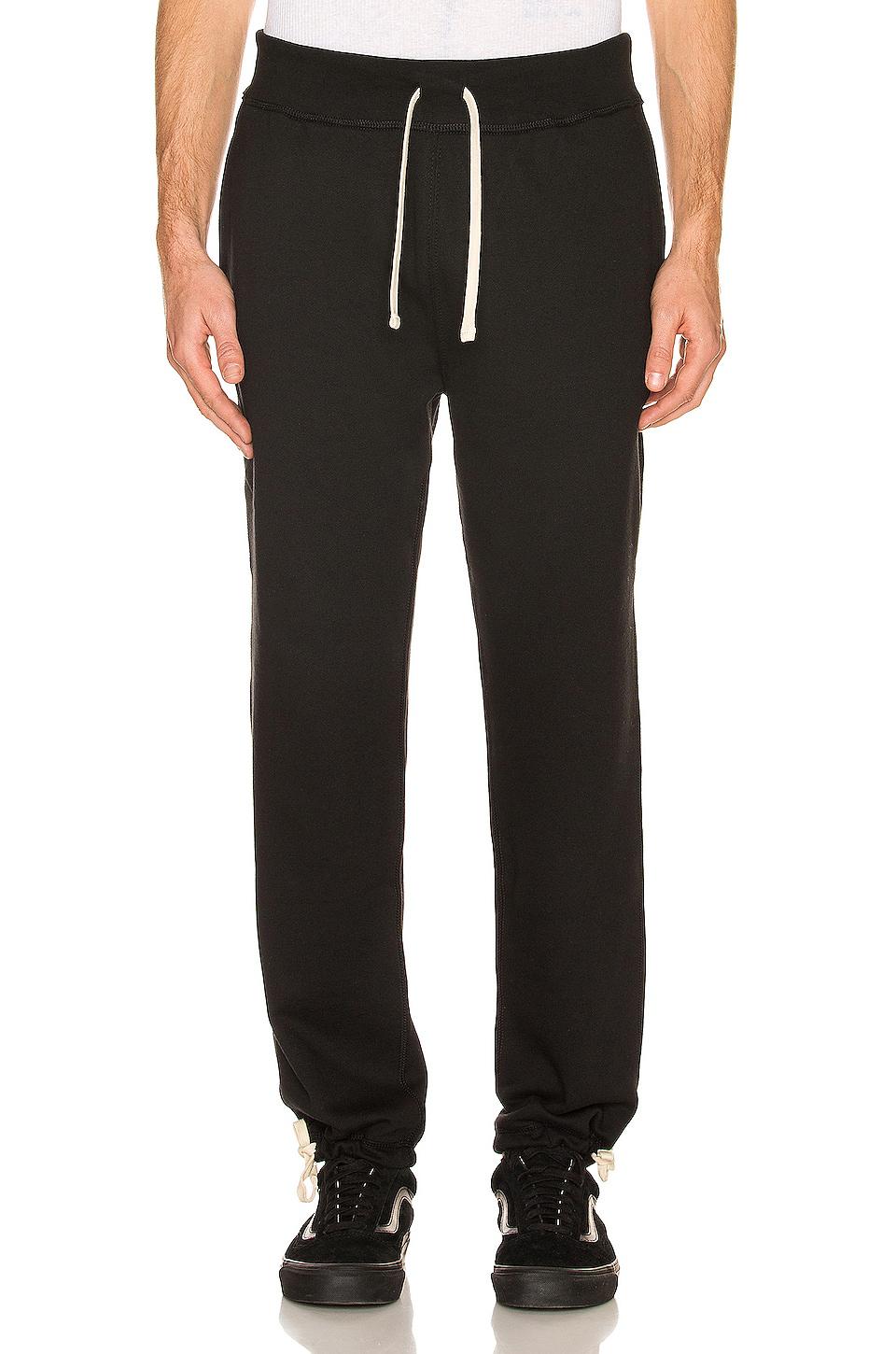 Polo Ralph Lauren Fleece Sweatpant in Black by POLO RALPH LAUREN