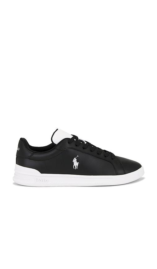 Polo Ralph Lauren Heritage Court II Low Top Sneaker in Black by POLO RALPH LAUREN