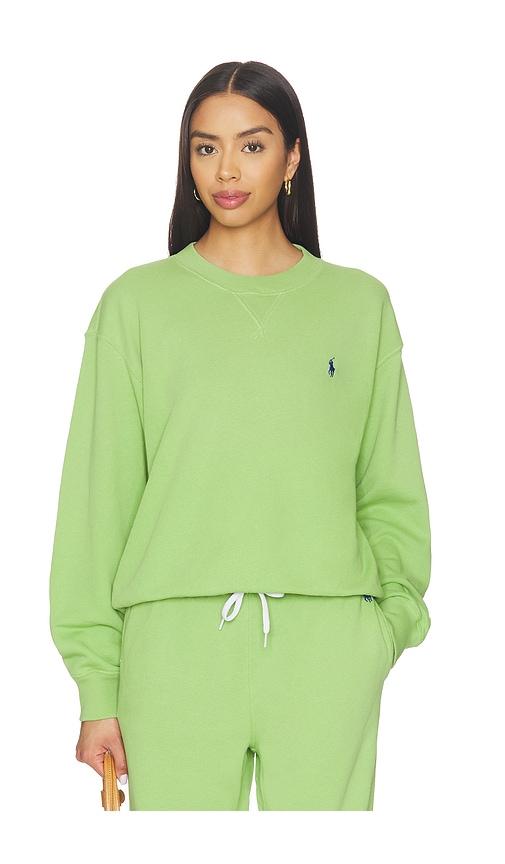 Polo Ralph Lauren Island Crew Neck Sweatshirt in Green by POLO RALPH LAUREN