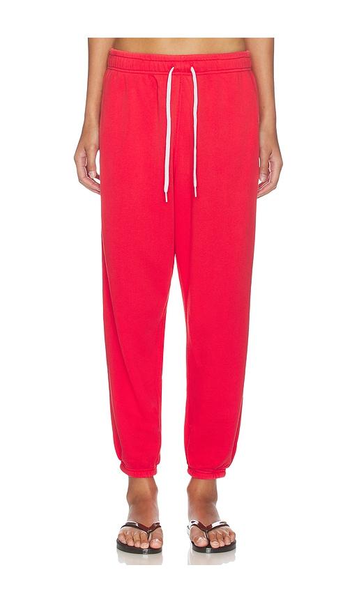 Polo Ralph Lauren Island Fleece Ankle Jogger Pants in Red by POLO RALPH LAUREN