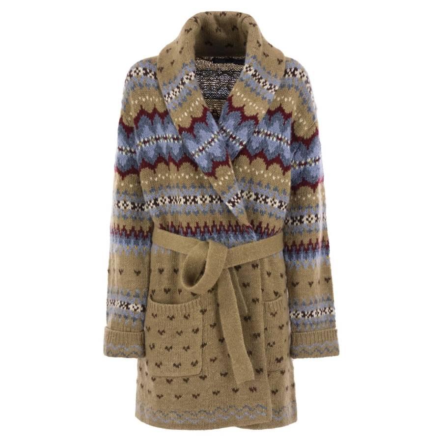 Polo Ralph Lauren Jacquard Long Sleeve Wool Cardigan by POLO RALPH LAUREN
