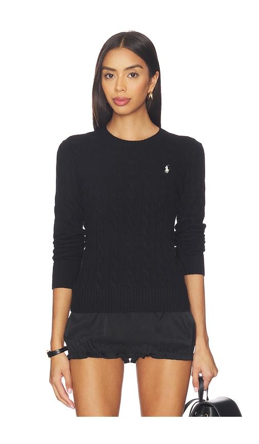 Polo Ralph Lauren Julianna Long Sleeve Pullover in Black by POLO RALPH LAUREN