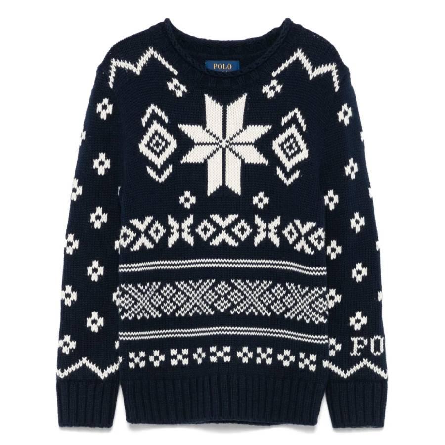 Polo Ralph Lauren Kids Snowflake Cotton-Blend Sweater by POLO RALPH LAUREN