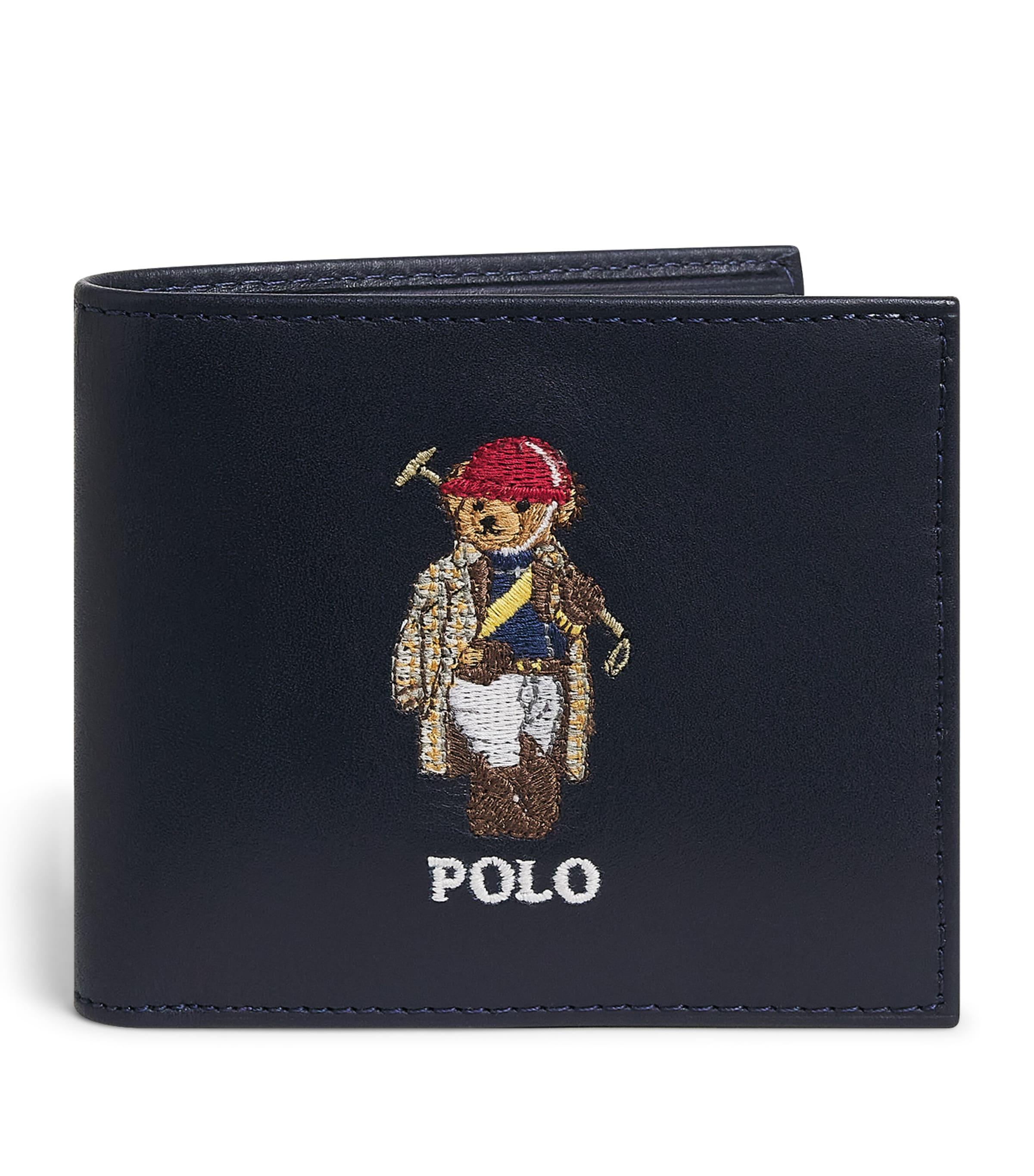 Polo Ralph Lauren Leather Polo Bear Bifold Wallet by POLO RALPH LAUREN
