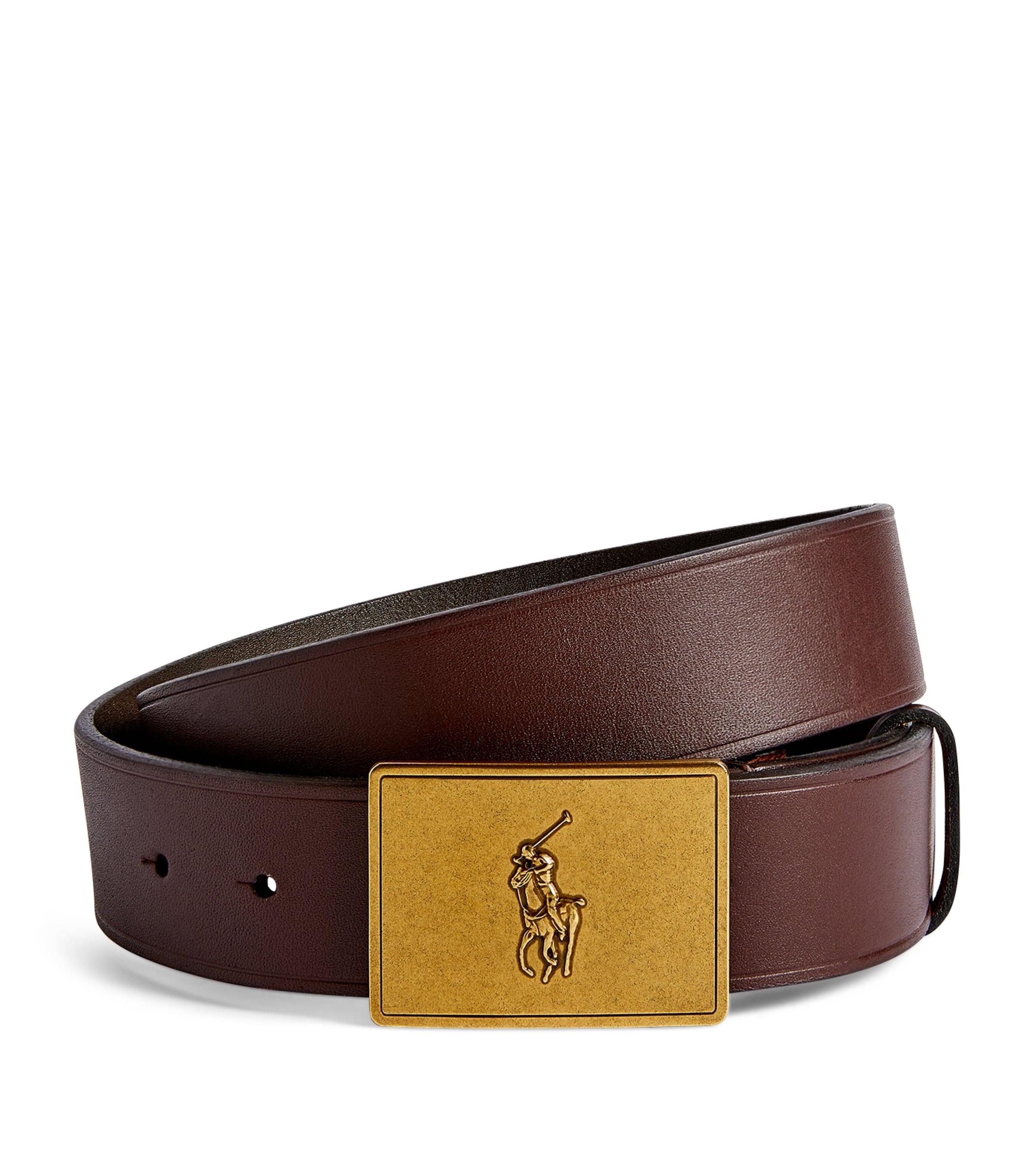 Polo Ralph Lauren Leather Polo Pony Belt by POLO RALPH LAUREN