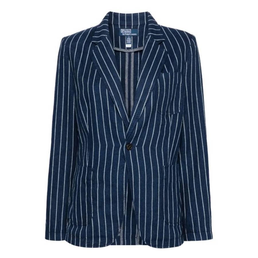 Polo Ralph Lauren Linen-Cotton Pinstripe Blazer by POLO RALPH LAUREN