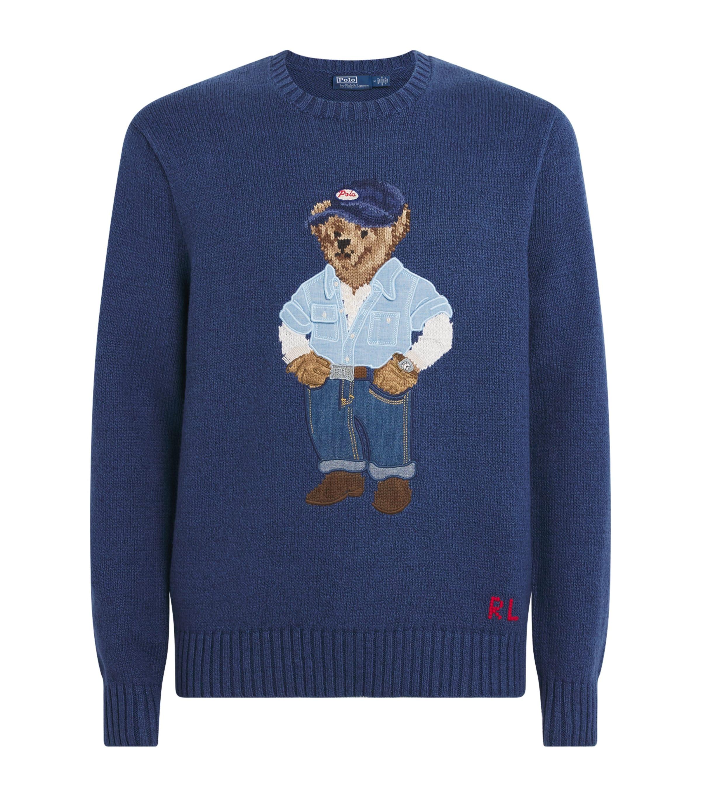 Polo Ralph Lauren Linen-Cotton Polo Bear Sweater by POLO RALPH LAUREN