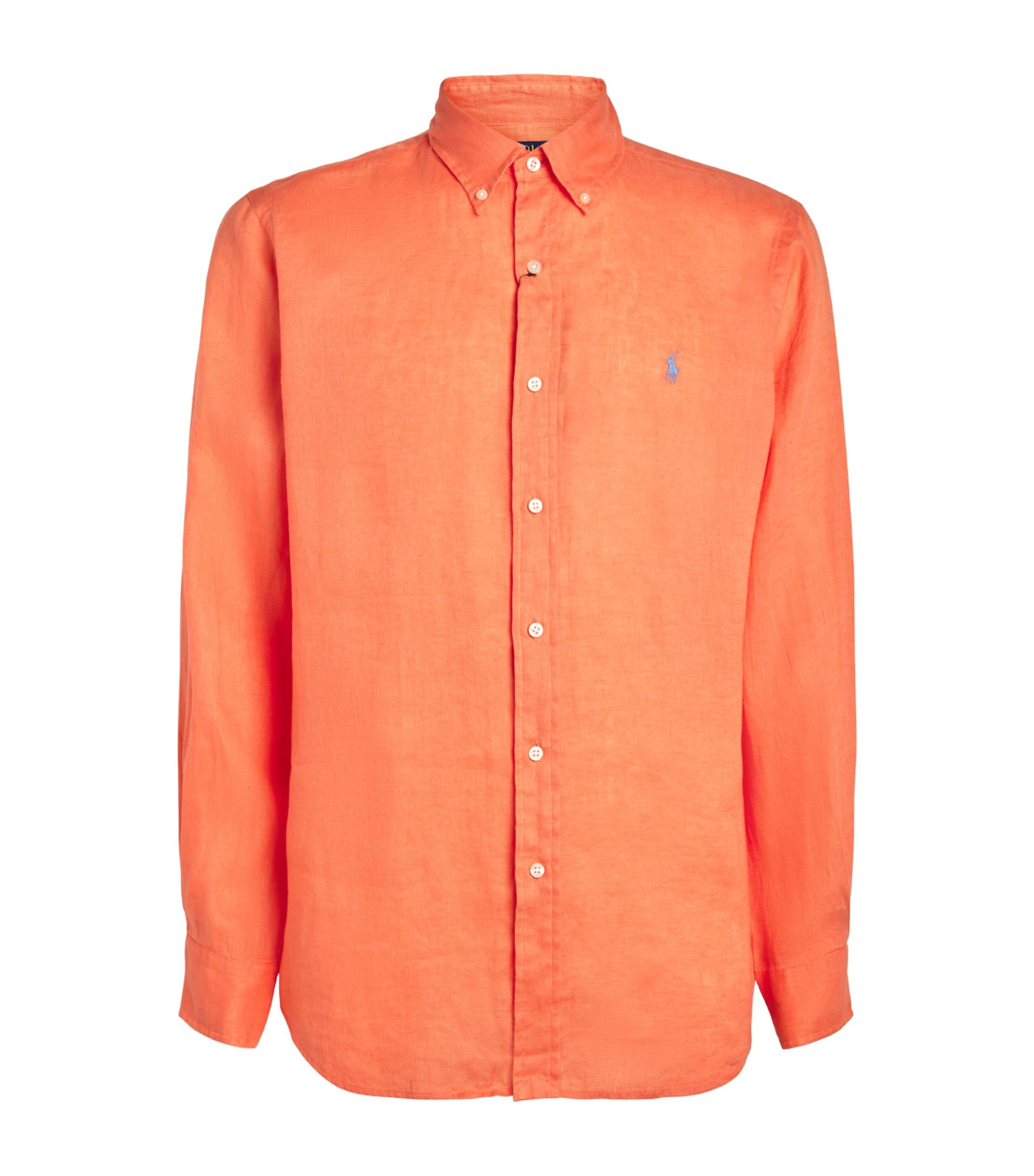 Polo Ralph Lauren Linen Custom-Fit Polo Pony Shirt by POLO RALPH LAUREN