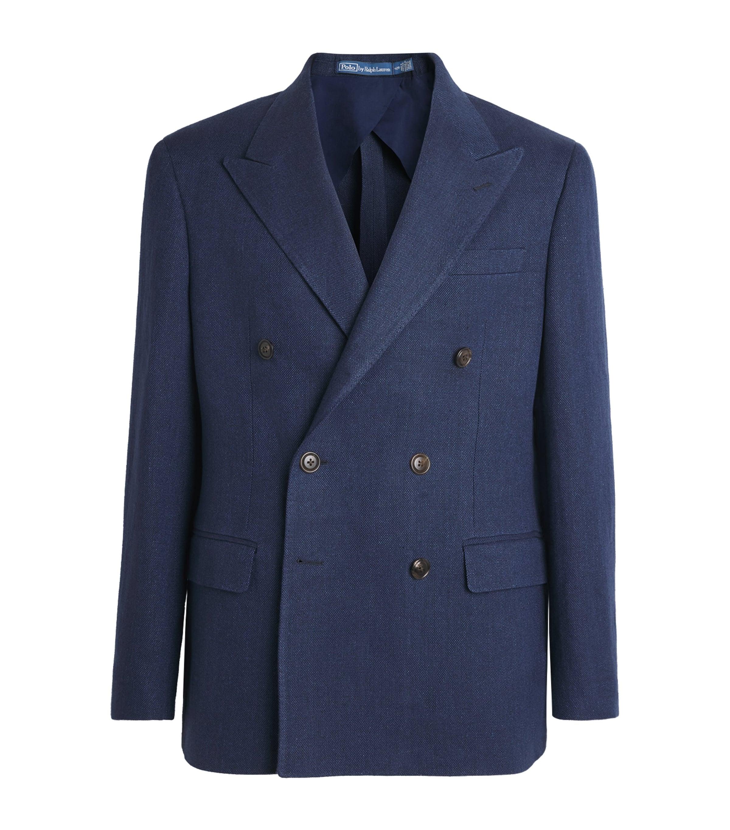 Polo Ralph Lauren Linen Double-Breasted Suit Jacket by POLO RALPH LAUREN