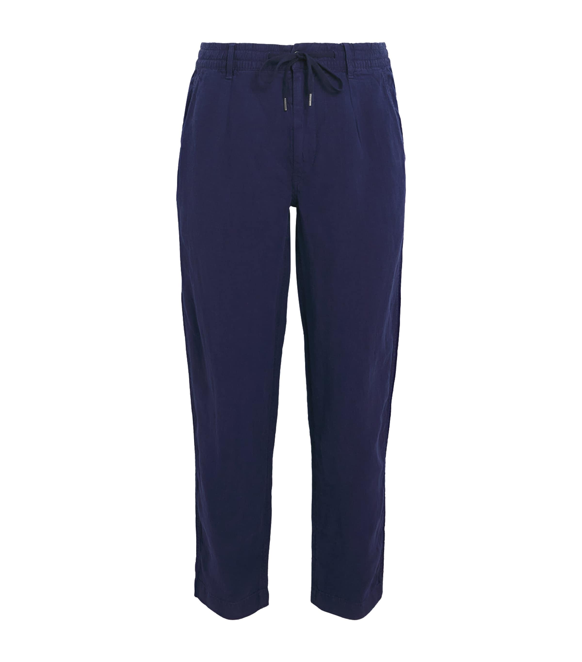 Polo Ralph Lauren Linen Drawstring Prepster Trousers by POLO RALPH LAUREN