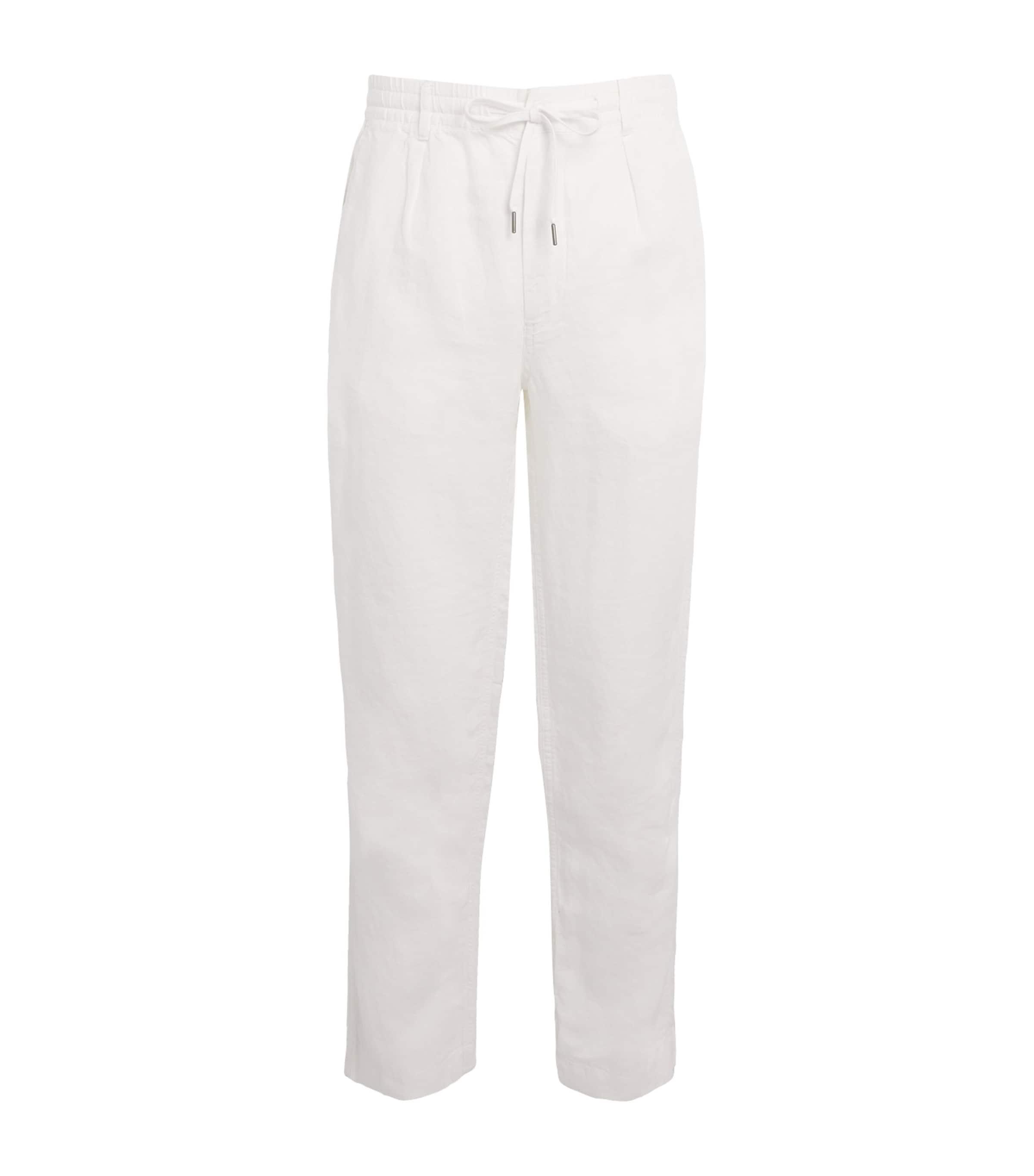 Polo Ralph Lauren Linen Drawstring Prepster Trousers by POLO RALPH LAUREN