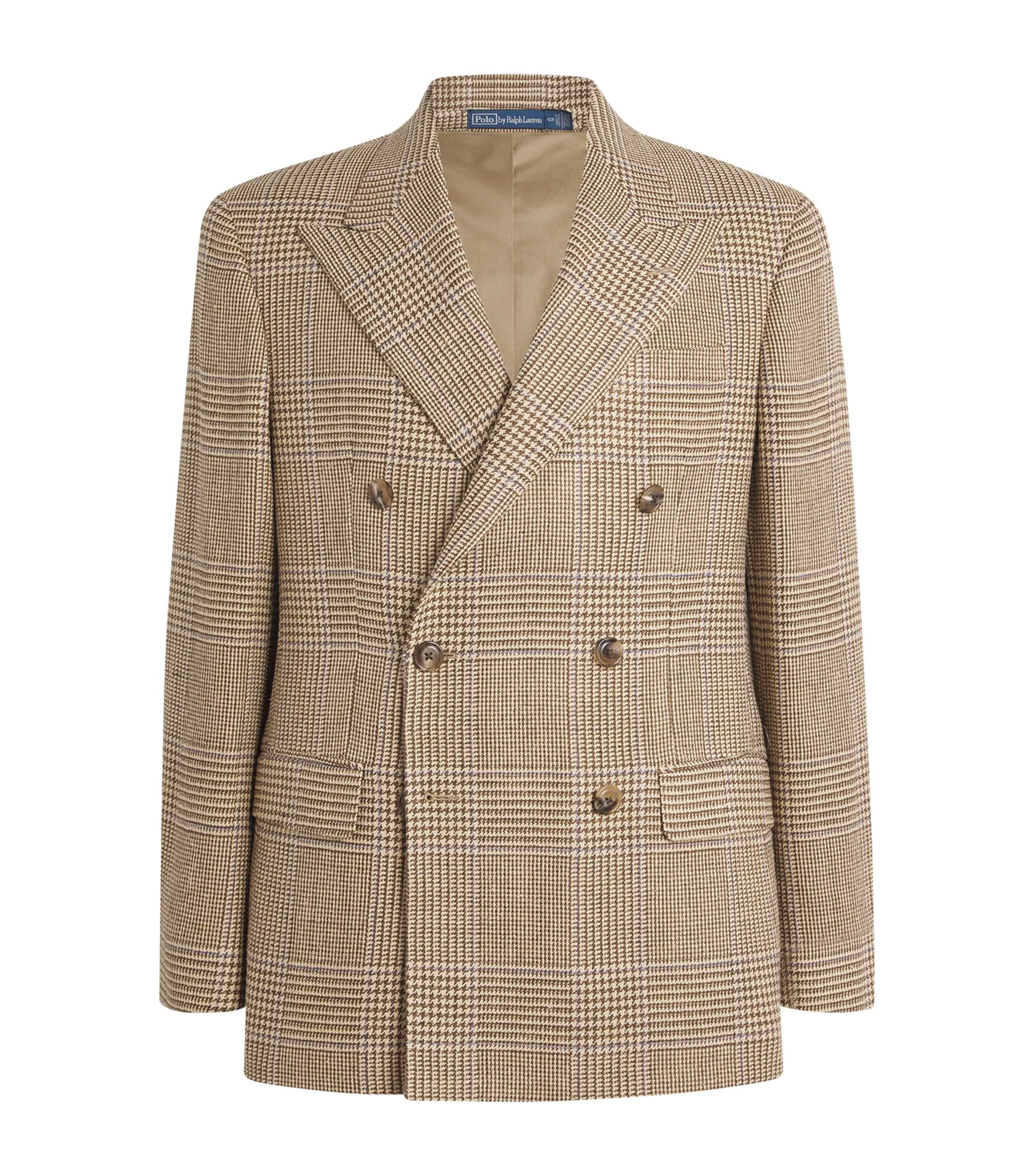 Polo Ralph Lauren Linen-Silk-Cotton Glenplaid Check Blazer by POLO RALPH LAUREN