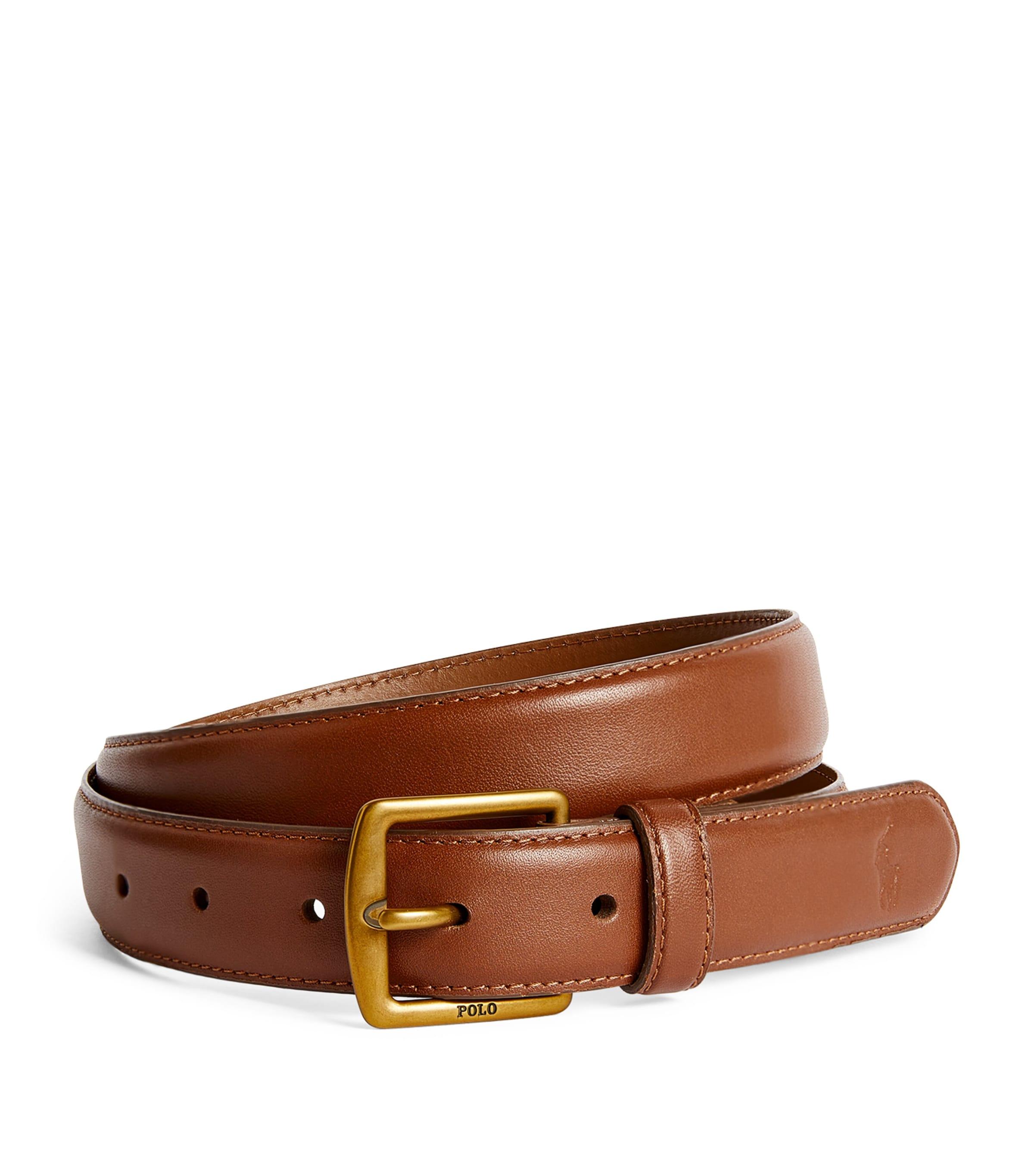 Polo Ralph Lauren Logo Leather Belt by POLO RALPH LAUREN