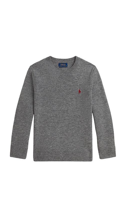 Polo Ralph Lauren Long Sleeve Crewneck Sweater in Grey by POLO RALPH LAUREN Polo Ralph Lauren Long Sleeve Crewneck Sweater in Grey by POLO RALPH LAUREN
