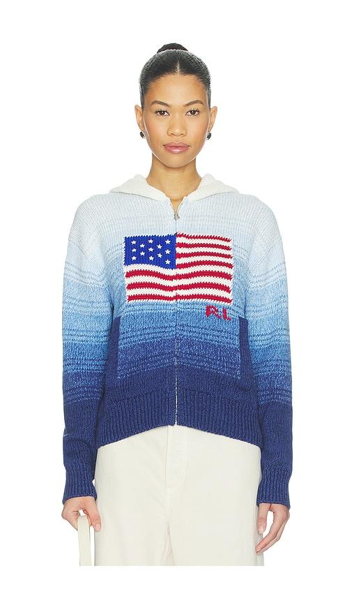 Polo Ralph Lauren Long Sleeve Hooded Jacket in Blue by POLO RALPH LAUREN