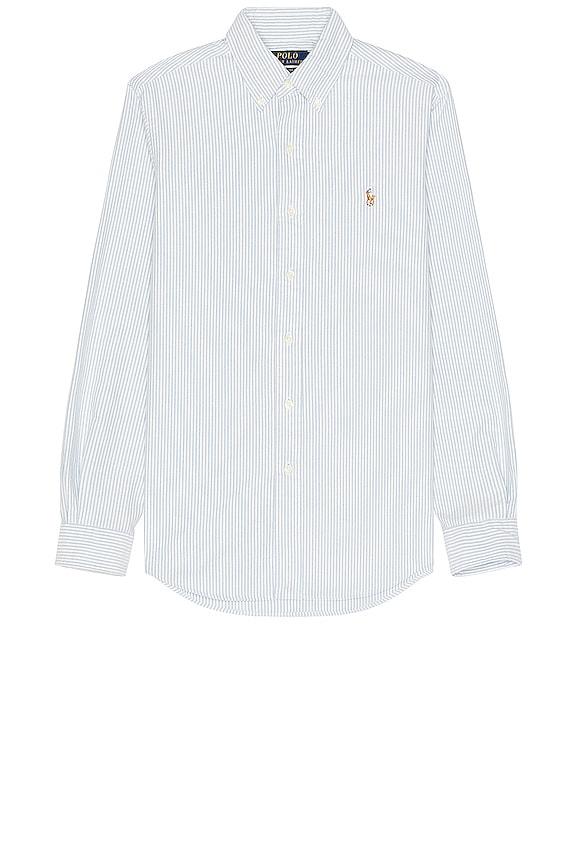 Polo Ralph Lauren Long Sleeve Oxford Sport Shirt in Blue by POLO RALPH LAUREN
